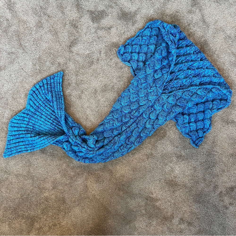 Crocheted Mermaid Blanket (Leg Sweater?)